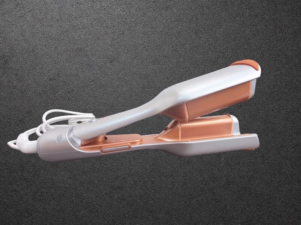 SHEGLAM HAIR Beach Babe Hair Waver Anti-Scald Smart Timing Reminder White/Orange